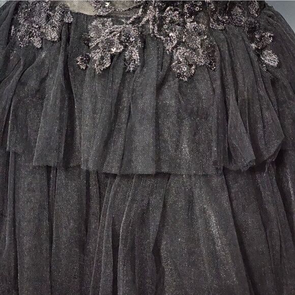 👗Black, beautiful, short formal dress. Corset back. NWOT, Size 0/2 - Picture 6 of 12